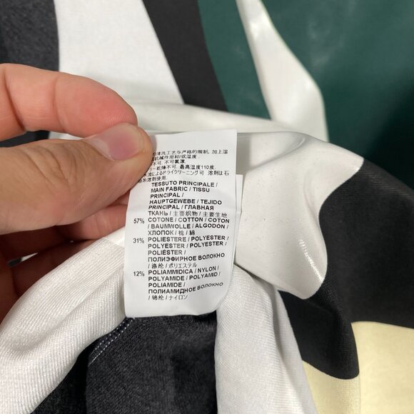 MARNI Oversized Block Print Short Sleeve Shirt Gray men's size 42 / XXS - Picture 7 of 9